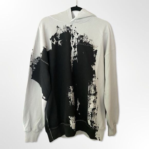 A Cold Wall Men's Paint Effect Brushstroke Black Hoodie Sweatshirt $400 NWT Sz M - Picture 7 of 14